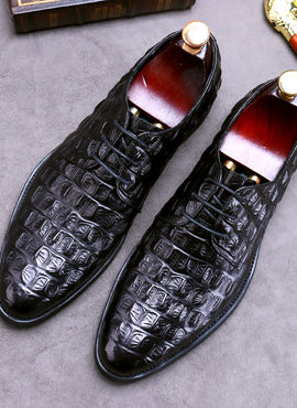 Round Toe Business Leather Shoes