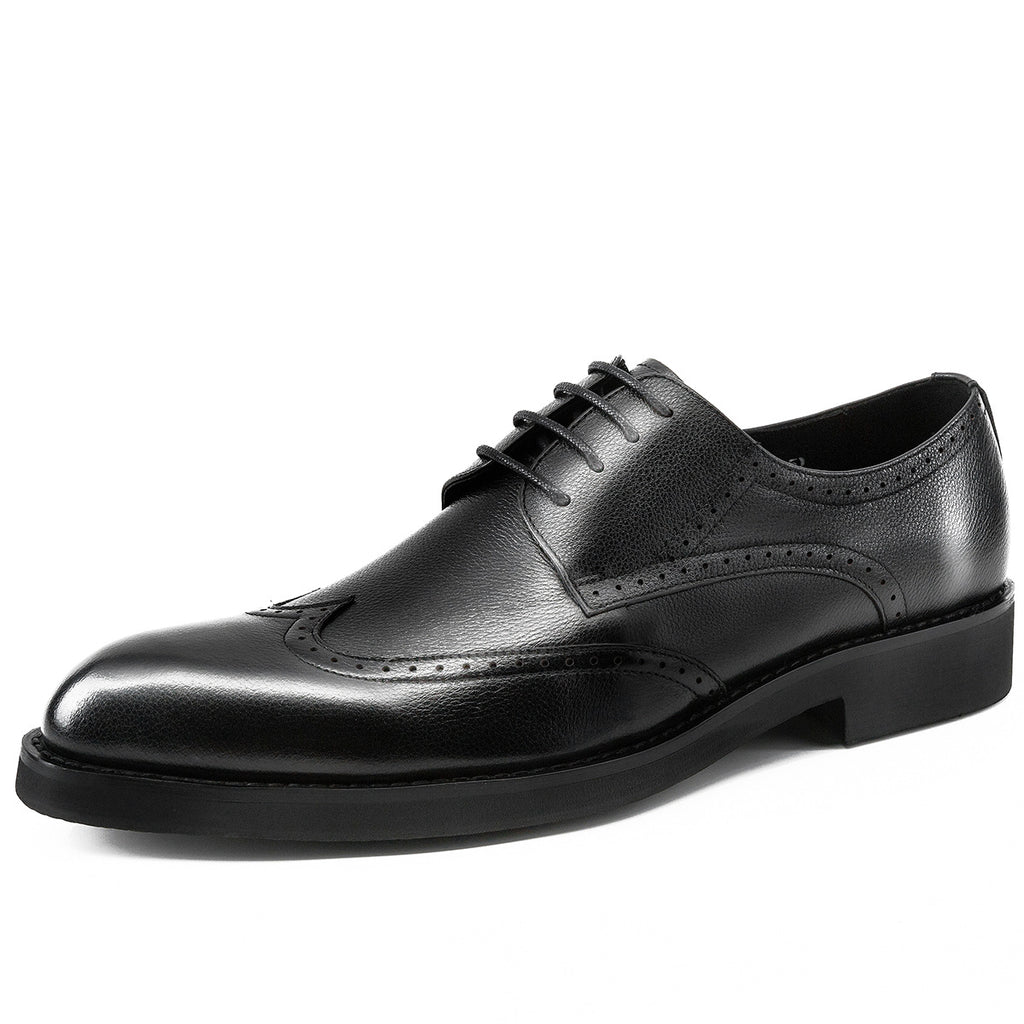 New Men's Business Casual Shoes Cowhide Shoes