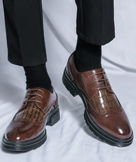 Casual Derby Shoes Men's British Formal Wear Low-top Shoes