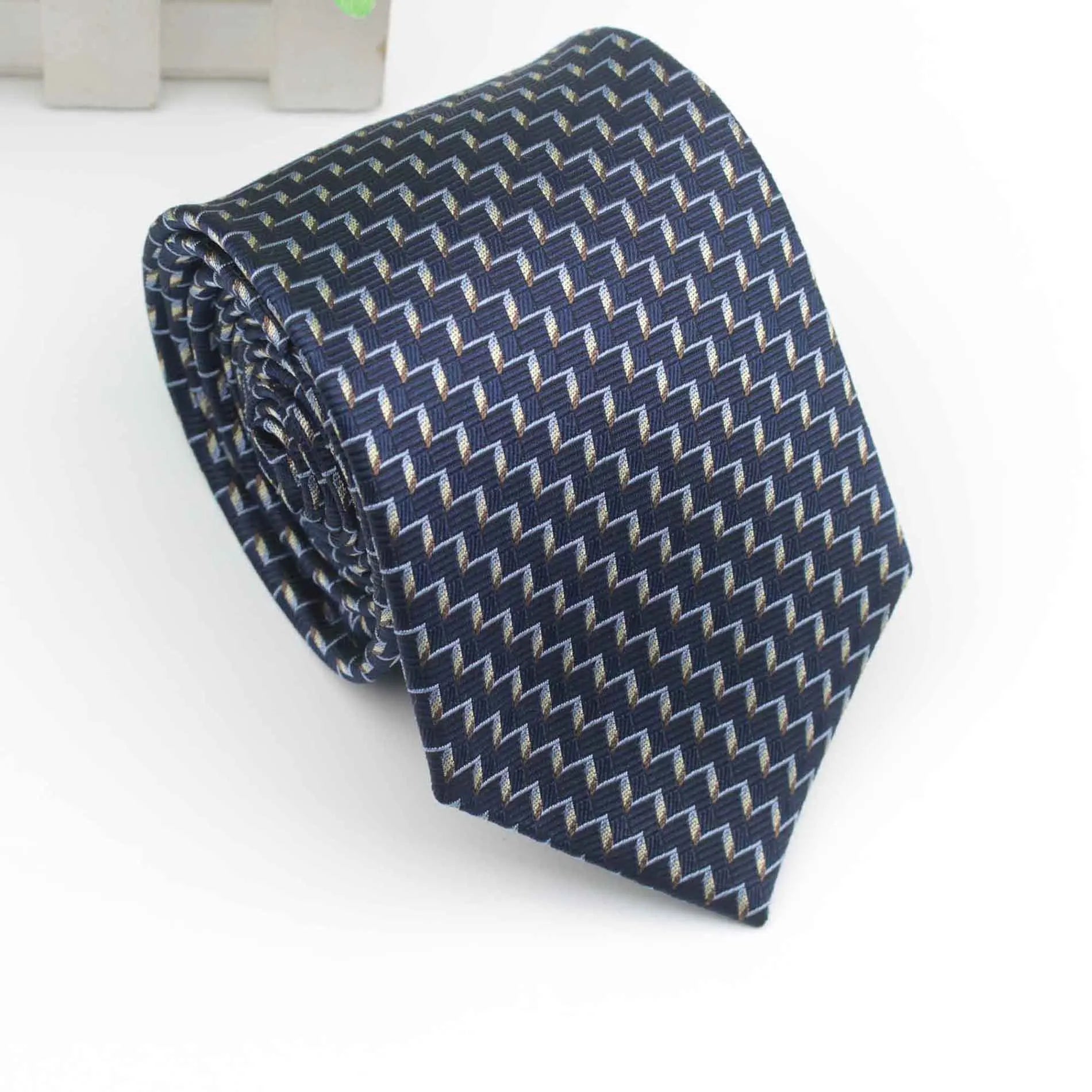 Striped Standard 100% Natural Silk Neck Tie for Mens Formal Shirt Geometric Floral Dots Ties 8CM Width Wedding Party Men Gift