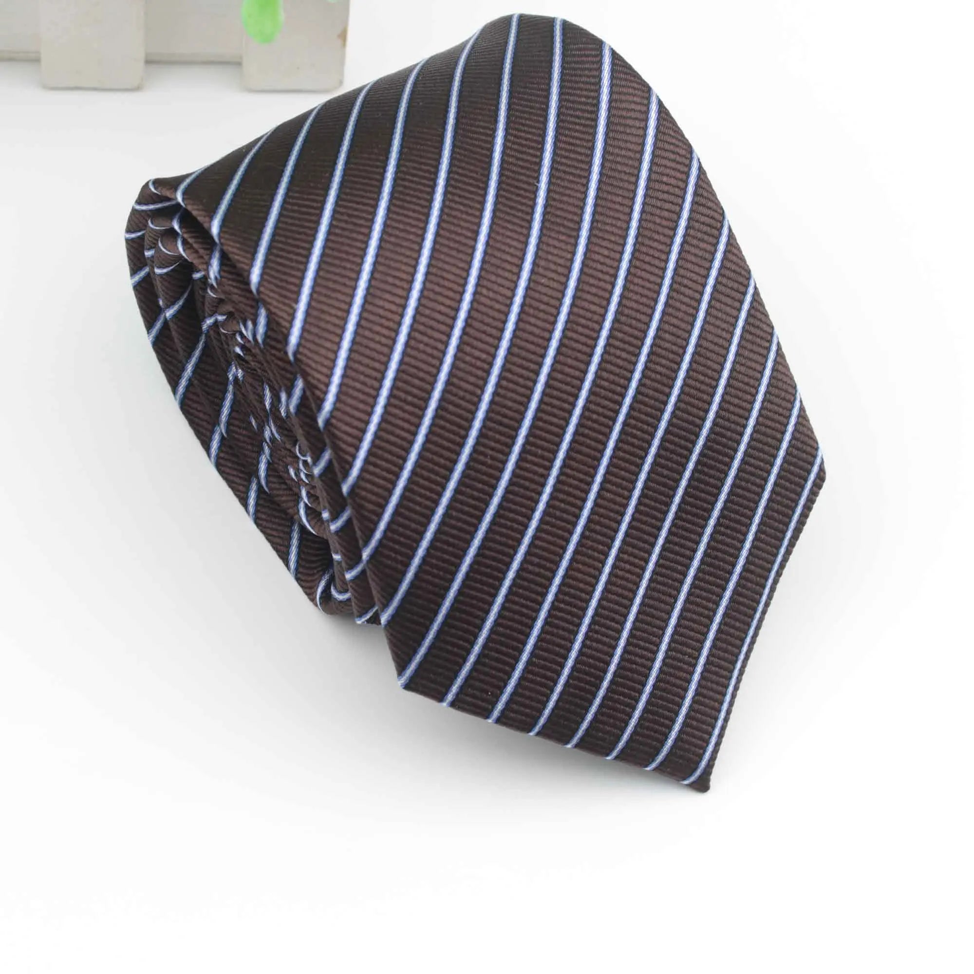 Striped Standard 100% Natural Silk Neck Tie for Mens Formal Shirt Geometric Floral Dots Ties 8CM Width Wedding Party Men Gift