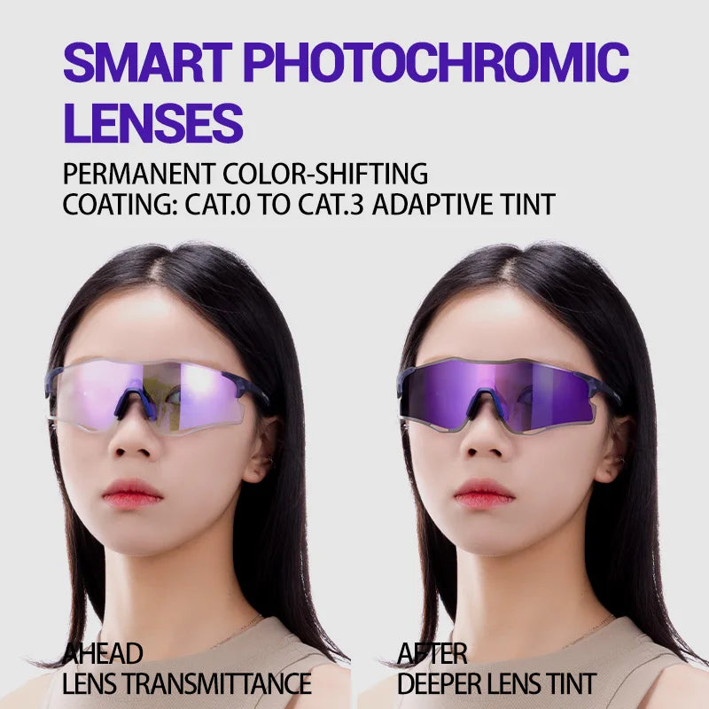 Kapvoe New Men Running Sunglasses Bicycle Glasses MTB Bike UV400 Driving Eyewear Outdoor Road Marathon Running Women Goggles