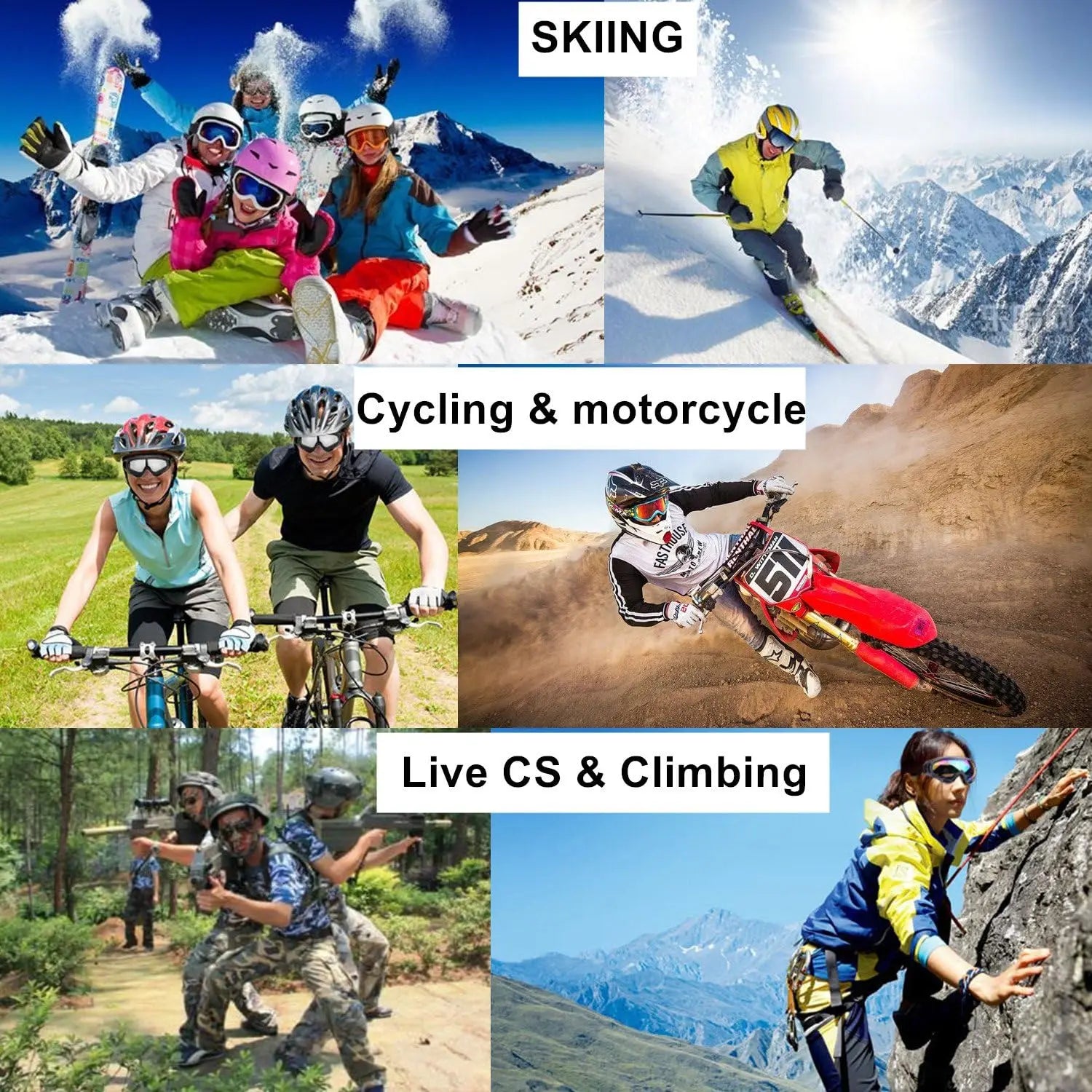 Ski Goggles, 2 Pack Snow Goggles Snowboard Goggles for Men Women - UV Protection Foam Anti-Scratch Dustproof