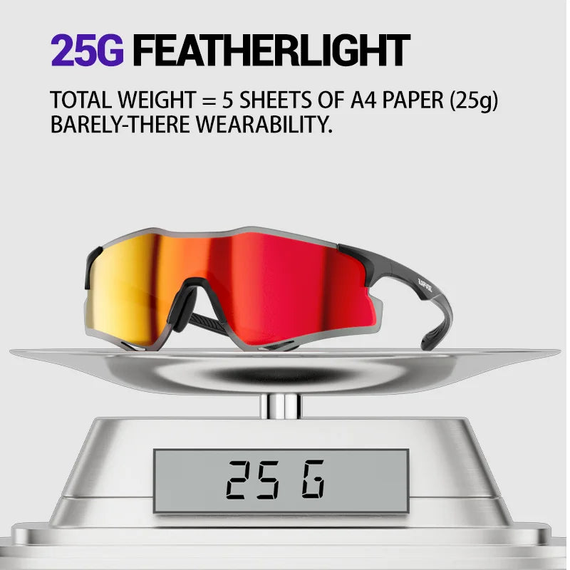 Kapvoe New Men Running Sunglasses Bicycle Glasses MTB Bike UV400 Driving Eyewear Outdoor Road Marathon Running Women Goggles