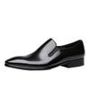 Business Formal Wear Leather Shoes Men's Pointed Toe Pedal Set