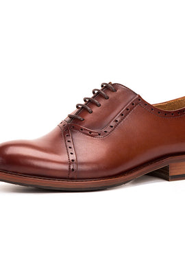 Men's Leather Lace-up Oxford Shoes